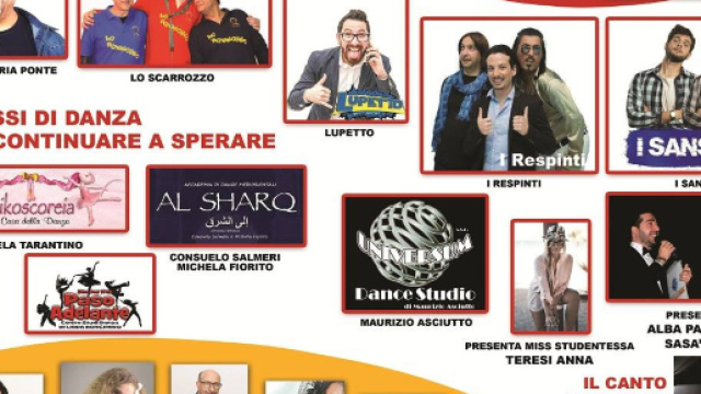 Locandina dell'evento al cine-teatro "De Seta"