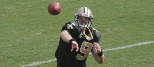 Drew Brees ran for one of the Saints' six touchdowns. (via Flickr - _MG_5421)