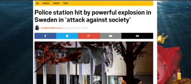 Up to 12 bomb attacks have occurred in Sweden in the last 28 days - Image credit - Red Pill Shark - YouTube Up to 12 bomb attacks have occurred in Sweden in the last 28 days - Image credit - Red Pill Shark - YouTube