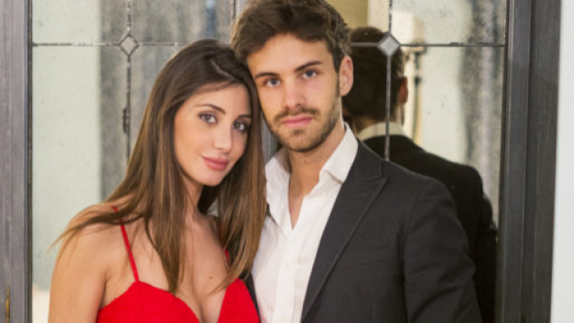 Elisabetta Galimi, showgirl, con il suo fidanzato Alessandro Lucino, scrittore.