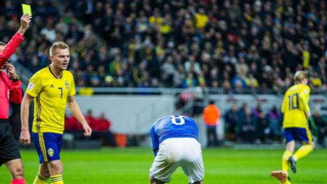 Svezia-Italia, l'ammonizione di Verratti: il peggiore di un squadra incolore e senza alcuna grinta