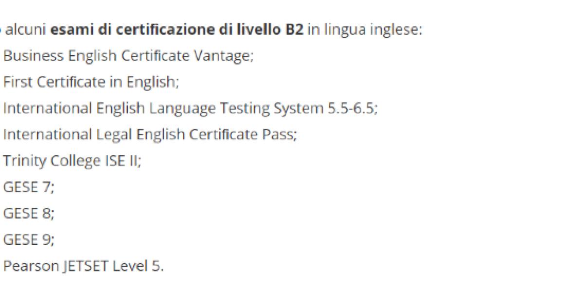 concorso inps come ottenere la certiﬁcazione di livello b2