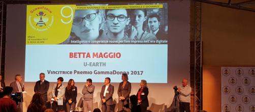 Betta Maggio di U-Earth vince il premio Gamma Donna 2017