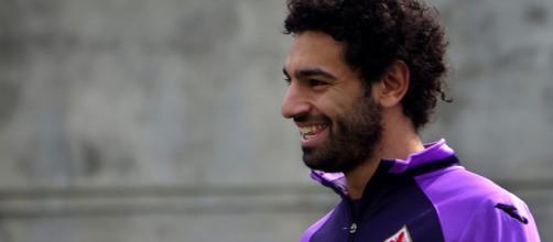 Egyptian midfielder Mohamed Salah while representing Fiorentina in the past. (Image Credit: Alessandro Morandi/Flickr).