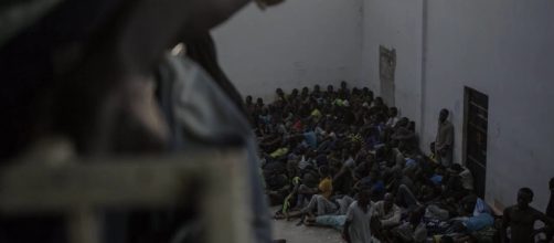 There is an active slave trade in Libya [Image via Thomson Reuters Foundation/YouTube]