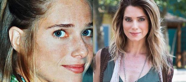 Antes e depois de Letícia Spiller Antes e depois de Letícia Spiller