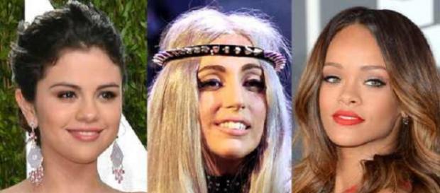 Selena Gomez, Lady Gaga e Rihanna entre as visadas Selena Gomez, Lady Gaga e Rihanna entre as visadas