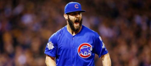 Could Jake Arrieta be coming back to the Cubs after all? [Image via Cubs.com/YouTube]