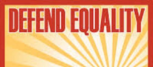 Equality for everyone is easy - stop talking about it [ image source: "Defend Equality Now", California Proposition 8 /Wiki Commons]