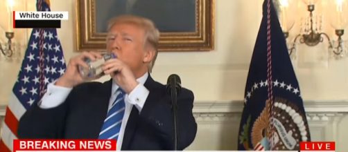 Donald Trump water break, via Twitter