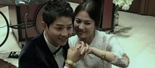 Song Joong-Ki and Song Hye-Kyo. [Image Credit: @iam_loveee/Twitter]