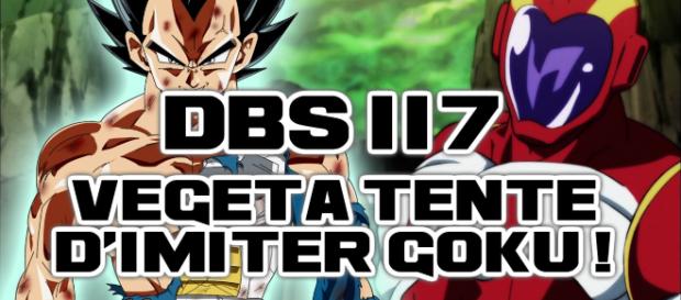 DBS 117 : Vegeta tente d'imiter Gokû ! DBS 117 : Vegeta tente d'imiter Gokû !