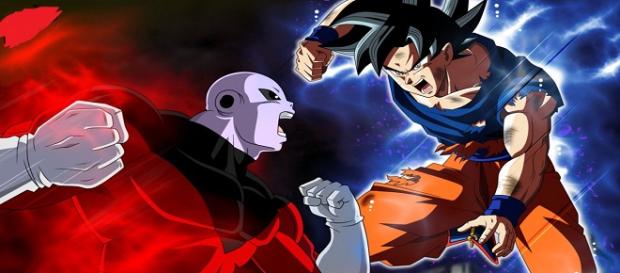 Goku vs Jiren se enfrentan nuevamente. Goku vs Jiren se enfrentan nuevamente.