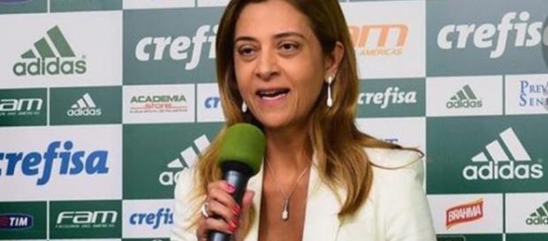 Leila Pereira é a patrocinadora do clube Leila Pereira é a patrocinadora do clube