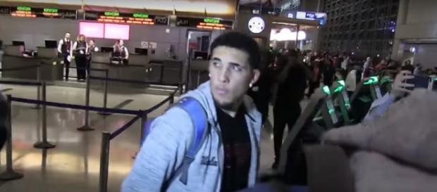 LiAngelo Ball and his fellow UCLA freshmen are back in the United States -- TMZSports via YouTube LiAngelo Ball and his fellow UCLA freshmen are back in the United States -- TMZSports via YouTube