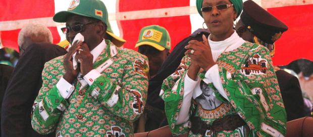 Robert and Grace Mugabe - Wikimedia commons photo. Robert and Grace Mugabe - Wikimedia commons photo.