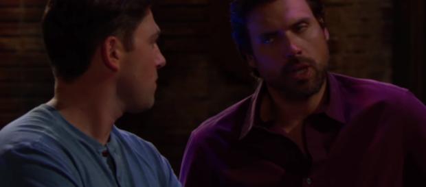Nick and Noah find out about Chelsea's con game. (Image credit CBS_Young and Restless world view YouTube screencap). Nick and Noah find out about Chelsea's con game. (Image credit CBS_Young and Restless world view YouTube screencap).