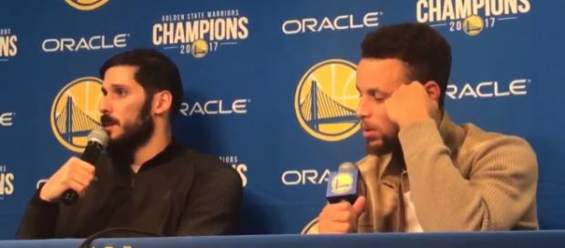 Warriors shooters Omri Casspi and Stephen Curry -- Ball Don't Lie via YouTube Warriors shooters Omri Casspi and Stephen Curry -- Ball Don't Lie via YouTube