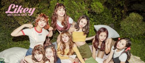 Image via JYP Entertainment's free social media pre-release promotions for Twice's "Likey"