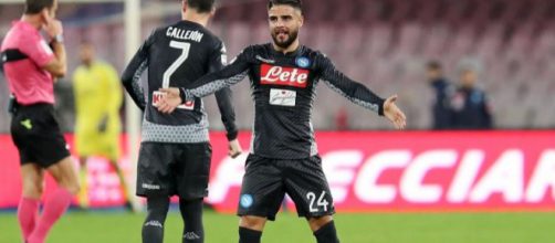 Lorenzo Insigne dopo il gol al Milan di sabato scorso (CalcioMercato.com)