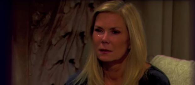 Brooke will be devastated by Bill's betrayal. (Image via Lisa Rado Youtube screencap). Brooke will be devastated by Bill's betrayal. (Image via Lisa Rado Youtube screencap).