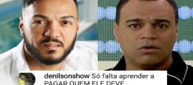 Denílson 'acaba com a raça' de Belo e diz: 'Mentira não vence verdade' Denílson 'acaba com a raça' de Belo e diz: 'Mentira não vence verdade'