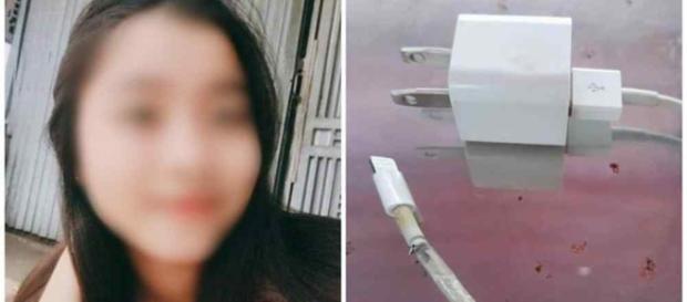 Jovem de 14 morre após ser eletrocutada com carregador de iPhone Jovem de 14 morre após ser eletrocutada com carregador de iPhone