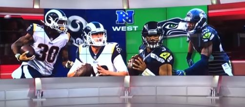 Seahawks and Rams battle for NFC West title. -- [NFL Network / YouTube screencap]