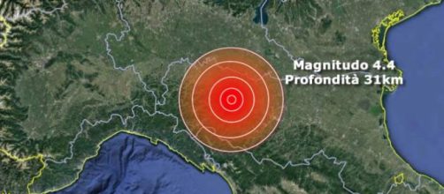 Terremoto di oggi a Parma, con magnitudo 4.4