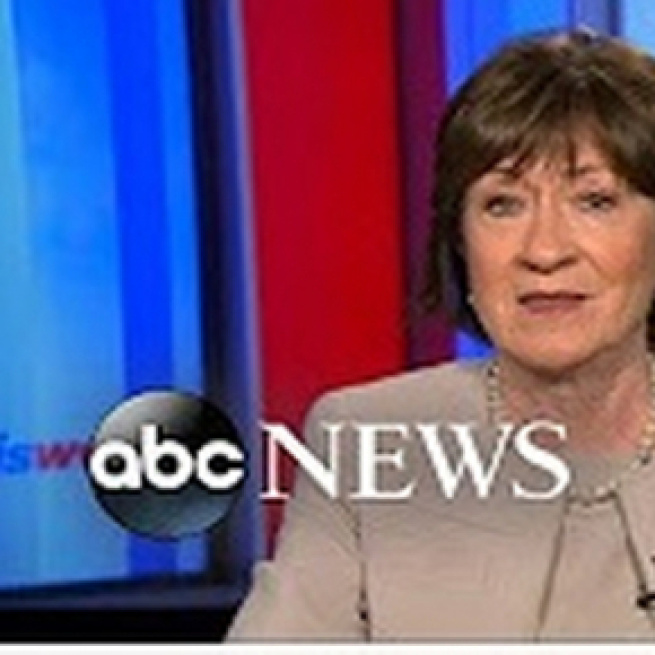 Maine GOP Senator Susan Collins. - [Image Source ABC / YouTube screencap]