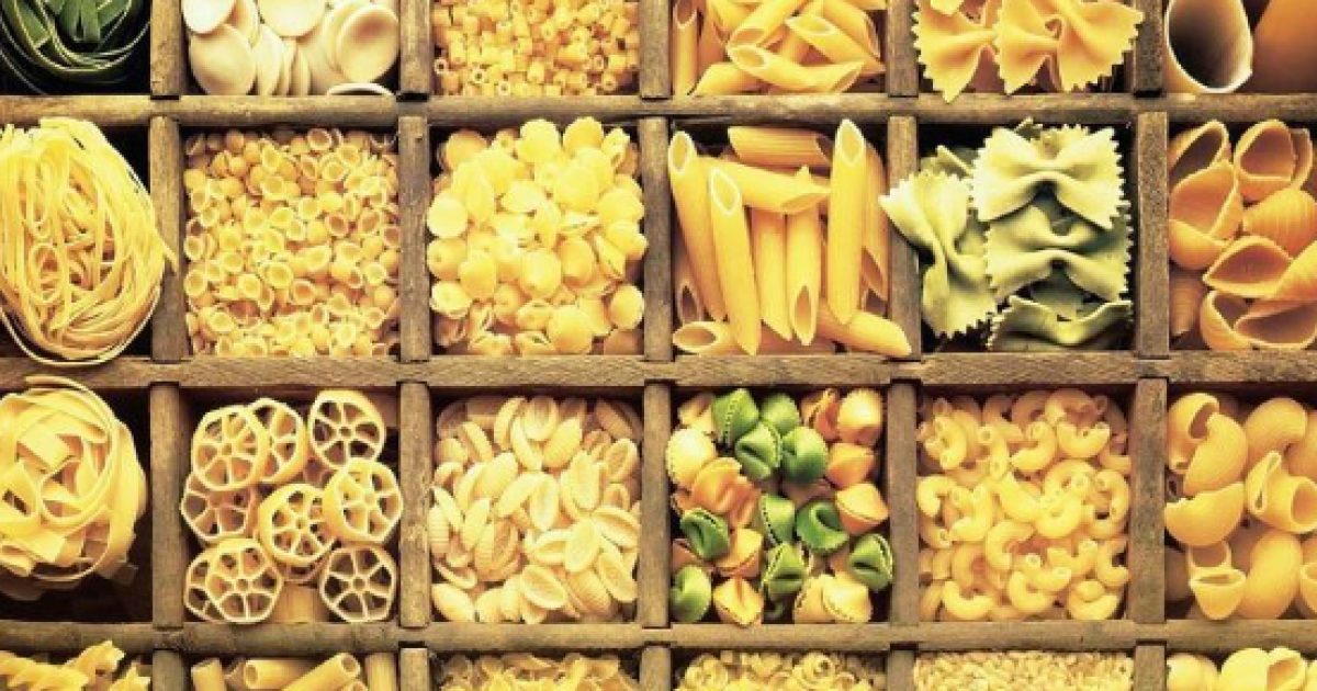 La pasta prodotta con grano italiano