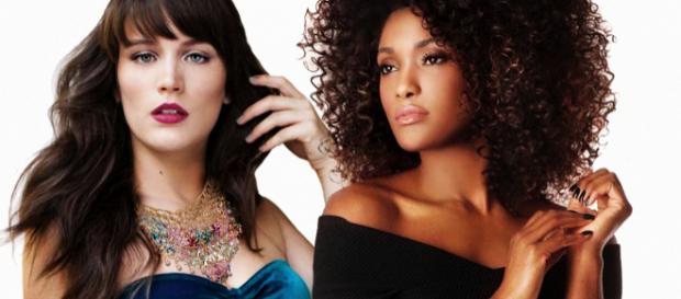 Raquel e Clara, transformadas na segunda fase da novela (Imagem/Reprodução Web/Montagem Telma Myrbach) Raquel e Clara, transformadas na segunda fase da novela (Imagem/Reprodução Web/Montagem Telma Myrbach)