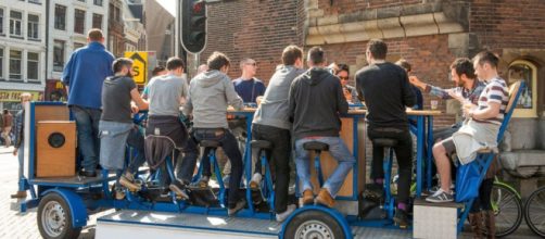 Amsterdam bans beer bikes amid complaints - (Image Credit: BBC News/Youtube screencap)