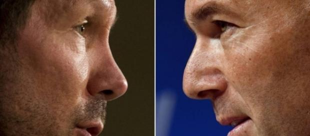Simeone y Zidane, las caras de la crisis Simeone y Zidane, las caras de la crisis