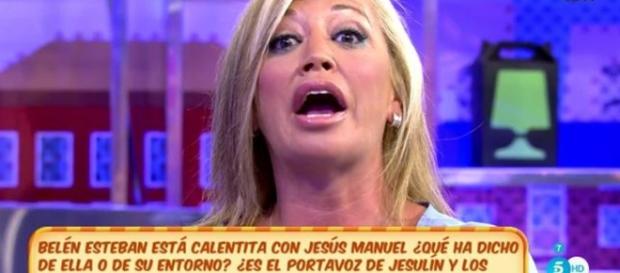 Belén Esteban saca su peor cara. Belén Esteban saca su peor cara.