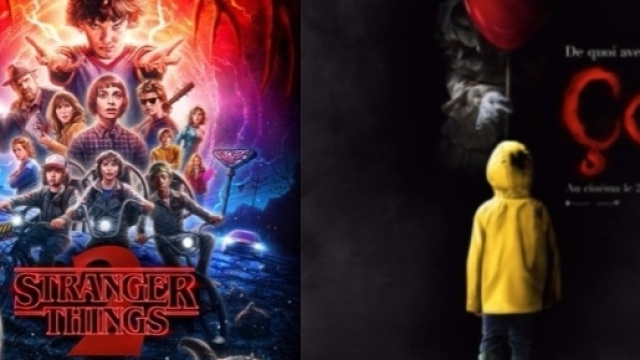 Affiches de la série Netflix STRANGER THINGS et du film ÇA.