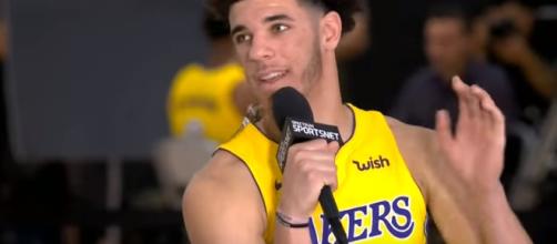 Lonzo Ball with the L.A. Lakers. - [ CaCHooKaManTV / YouTube screencap]