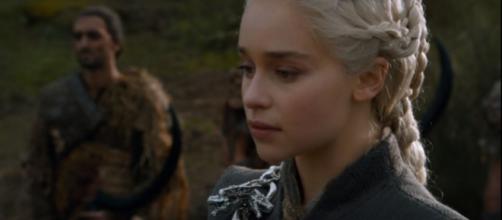 Daenerys' pregnancy hints at the return of the Dothraki warlord Khal Drogo in season 8. [Image Credit:Talking Thrones/YouTube screencap]