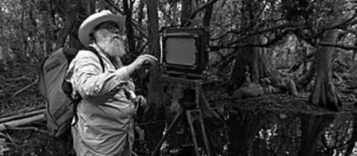 Clyde Butcher setting up a shot in a Florida swamp wikipedia