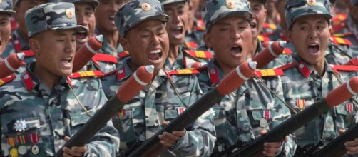 I soldati dell'esercito della Corea del Nord