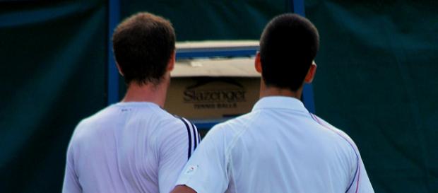 Andy Murray and Novak Djokovic at the net. (Image via Carine06/Flickr - CC BY-SA 2.0) Andy Murray and Novak Djokovic at the net. (Image via Carine06/Flickr - CC BY-SA 2.0)