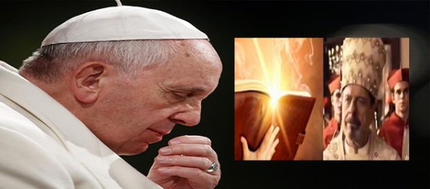 Imagem do Papa é amplamente divulgada na trama Imagem do Papa é amplamente divulgada na trama