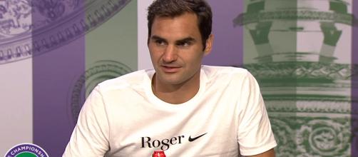 Roger Federer during a press conference at Wimbledon/ Photo: screenshot via Wimbledon channel on YouTube