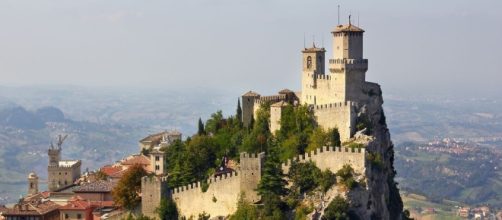 Il paesaggio della città di San Marino