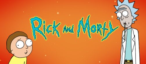 'Rick and Morty' with orange background. [Image via Lilnoob/Twitter]