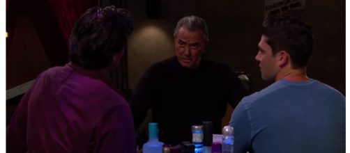 The Newman men celebrate Thanksgiving. (Image via The Young and the Restless channel/Youtube).