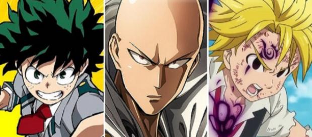 Ilustración de 'Hero Academia', 'One Punch Man' y 'Nanatsu no Taizai' Ilustración de 'Hero Academia', 'One Punch Man' y 'Nanatsu no Taizai'