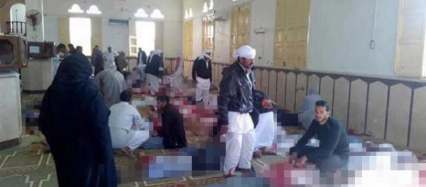 Egypt mosque explosion kills 235 men, women and kids dead after ( Image source-screenshot Youtube.com) Egypt mosque explosion kills 235 men, women and kids dead after ( Image source-screenshot Youtube.com)