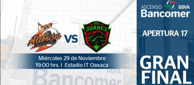 Final de Ascenso MX: Alebrijes vs FC Juárez. Final de Ascenso MX: Alebrijes vs FC Juárez.