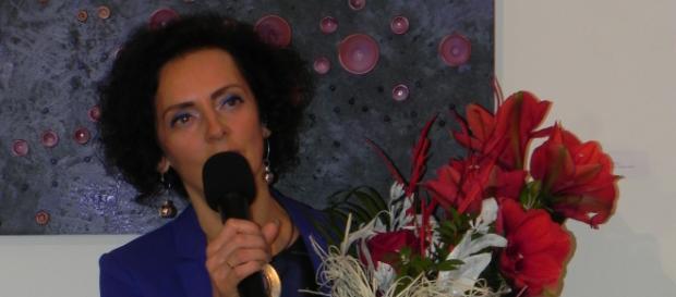 Lucyna Gozdek podczas wernisażu w BWA w Ostrowcu Świętokrzyskim (fot. Krzysztof Krzak) Lucyna Gozdek podczas wernisażu w BWA w Ostrowcu Świętokrzyskim (fot. Krzysztof Krzak)